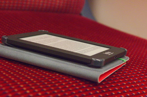 Reading in a train